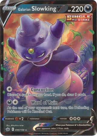 099/198 - Galarian Slowbro V - Chilling Reign