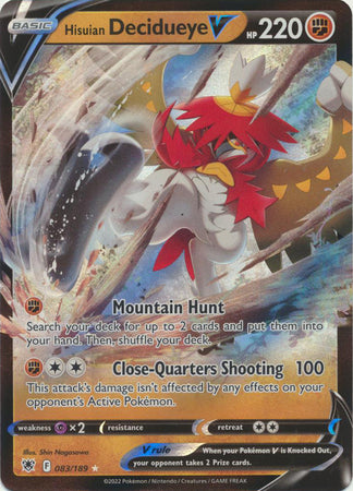 083/198 - Hisuian Decidueye V - Chilling Reign