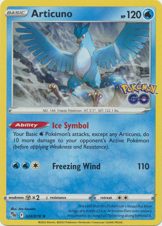 024/078 - Articuno Holo - Pokemon GO