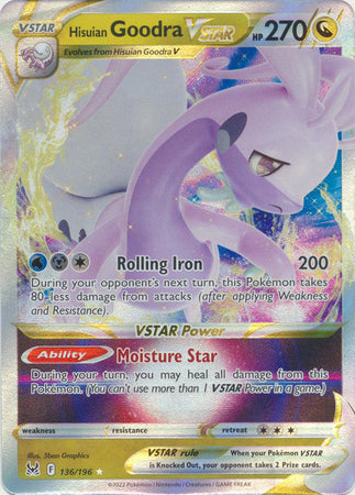 136/196 - Hisuian Goodra VSTAR - Lost Origin