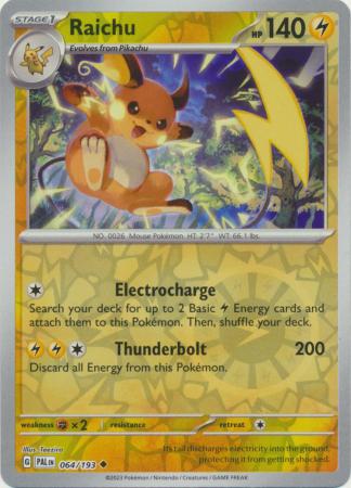 064/193 - Raichu RH - Paldea Evolved