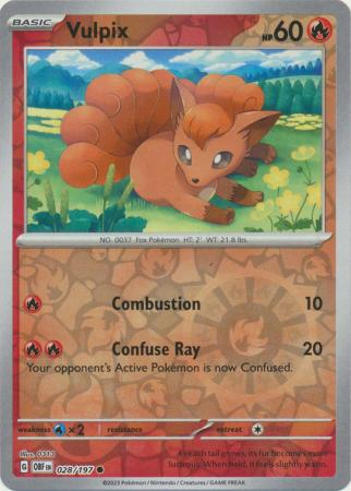 028/197 - Vulpix RH - Obsidian Flames