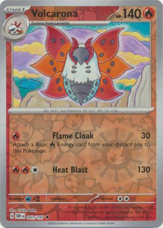 041/197 - Volcarona RH - Obsidian Flames