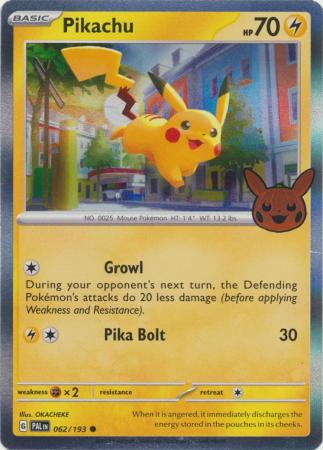 062/193 - Pikachu - Holo - Trick or Trade 2023 - Paldea Evolved