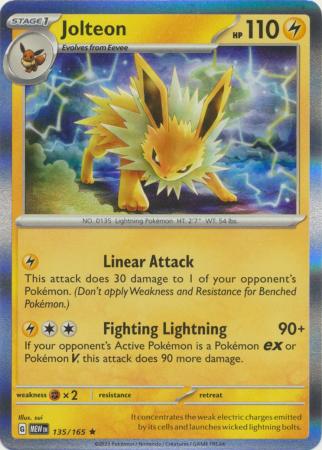 135/165 - Jolteon - Pokemon 151