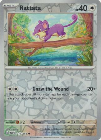 019/165 - Rattata RH - Pokemon 151