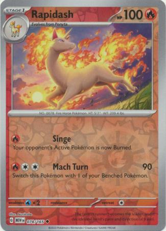 078/165 - Rapidash RH - Pokemon 151