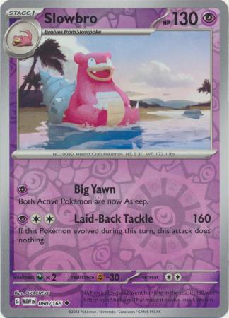 080/165 - Slowbro RH - Pokemon 151