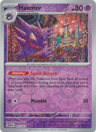 093/165 - Haunter RH - Pokemon 151