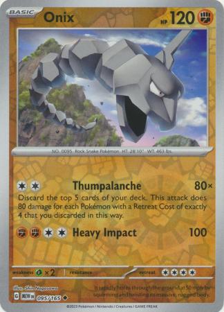 095/165 - Onix RH - Pokemon 151