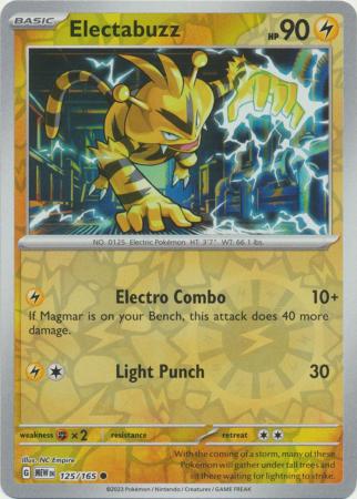 125/165 - Electabuzz RH - Pokemon 151