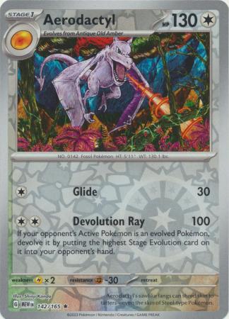 142/165 - Aerodactyl RH - Pokemon 151