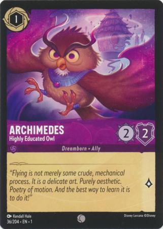 036/204 - Archimedes - Highly Educated Owl - The First Chapter