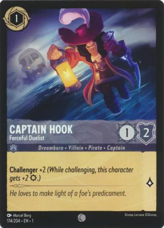 174/204 - Captain Hook - Forceful Duelist - The First Chapter