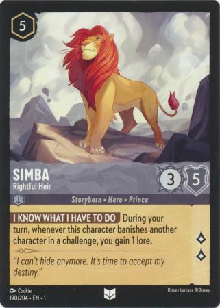 190/204 - Simba - Rightful Heir - The First Chapter