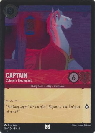 106/204 - Captain - Colonel's Lieutenant - Cold Foil - The First Chapter