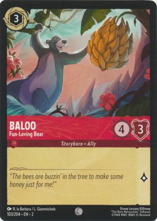 103/204 - Baloo - Fun-Loving Bear - Rise of the Floodborn