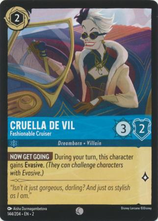 144/204 - Cruella De Vil - Fashionable Cruiser - Rise of the Floodborn