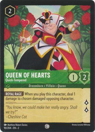 090/204 - Queen of Hearts - Quick-Tempered - Rise of the Floodborn