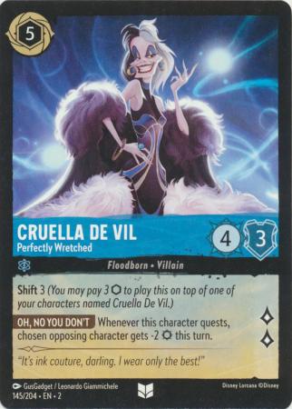 145/204 - Cruella De Vil - Perfectly Wretched - Rise of the Floodborn