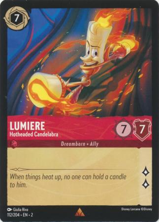 112/204 - Lumiere - Hotheaded Candelabra - Rise of the Floodborn