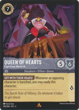 192/204 - Queen of Hearts - Capricious Monarch - Rise of the Floodborn