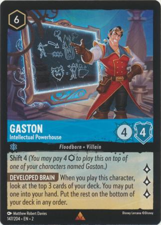 147/204 - Gaston - Intellectual Powerhouse - Rise of the Floodborn