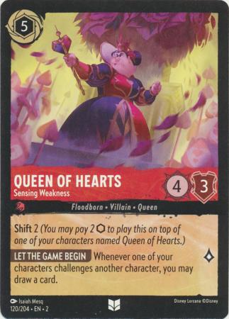 120/204 - Queen of Hearts - Sensing Weakness - Rise of the Floodborn