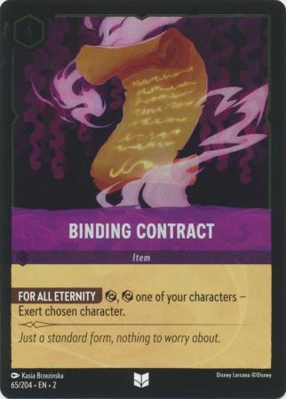 065/204 - Binding Contract Holo - Rise of the Floodborn