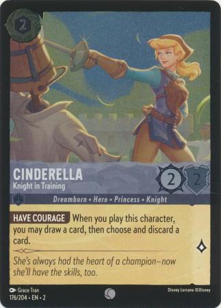 176/204 - Cinderella - Knight in Training - Holo - Rise of the Floodborn