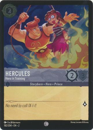 182/204 - Hercules - Hero in Training - Holo - Rise of the Floodborn