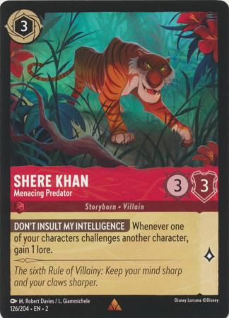 126/204 - Shere Khan - Menacing Predator - Rise of the Floodborn