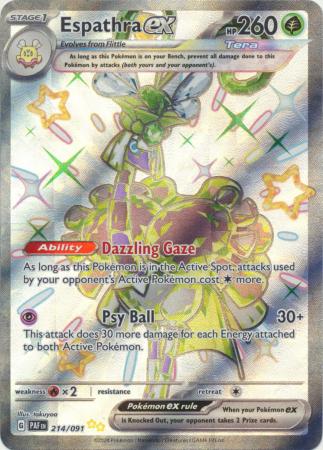 214/091 - Espathra ex - Paldean Fates