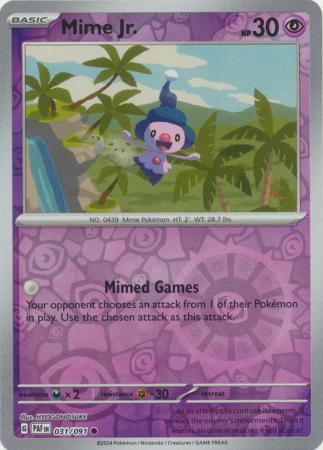 031/091 - Mime Jr. RH - Paldean Fates