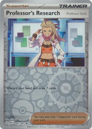 087/091 - Professor's Research (Sada) RH - Paldean Fates