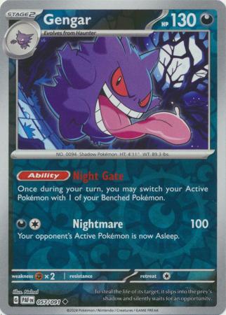 057/091 - Gengar RH - Paldean Fates