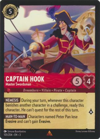 105/204 - Captain Hook - Master Swordsman - Into the Inklands