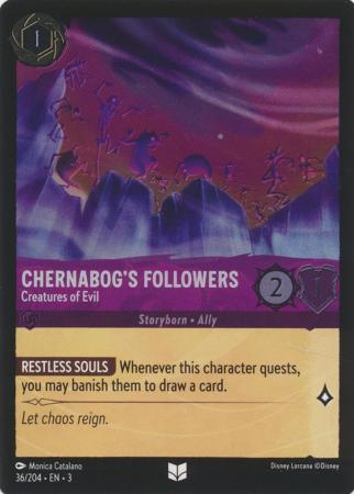 036/204 - Chernabog's Followers - Creatures of Evil - Holo - Into the Inklands