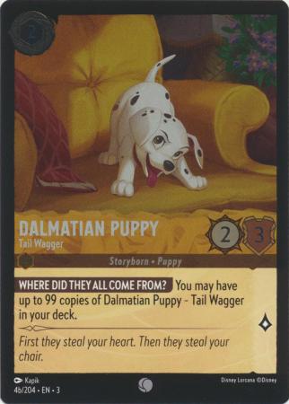 004b/204 - Dalmatian Puppy - Tail Wagger 4b - Holo - Into the Inklands