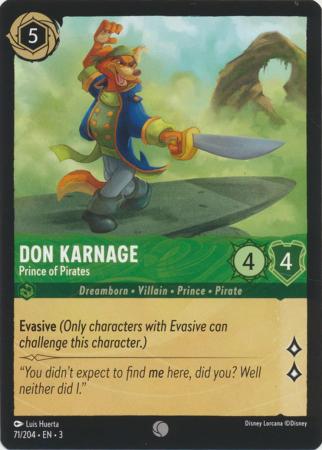 071/204 - Don Karnage - Prince of Pirates - Into the Inklands