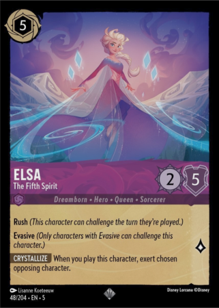 048/204 - Elsa - The Fifth Spirit - Holo - Shimmering Skies