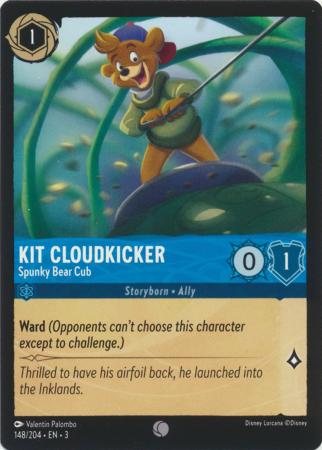 148/204 - Kit Cloudkicker - Spunky Bear Cub - Into the Inklands