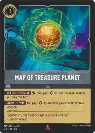 201/204 - Map of Treasure Planet - Into the Inklands