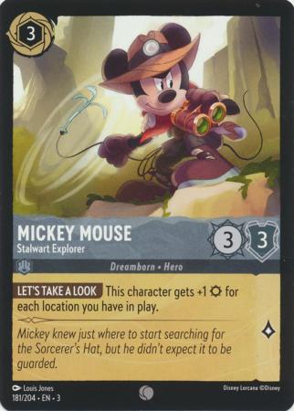 181/204 - Mickey Mouse - Stalwart Explorer - Into the Inklands