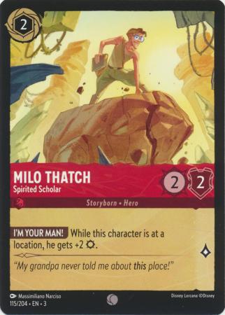 115/204 - Milo Thatch - Spirited Scholar - Into the Inklands