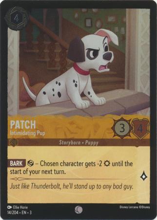 014/204 - Patch - Intimidating Pup - Holo - Into the Inklands