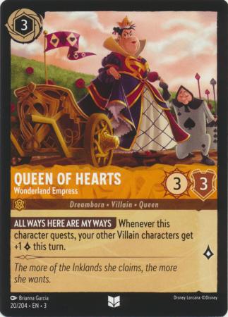 020/204 - Queen of Hearts - Wonderland Empress - Into the Inklands