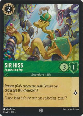 086/204 - Sir Hiss - Aggravating Asp - Into the Inklands