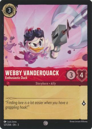 127/204 - Webby Vanderquack - Enthusiastic Duck - Into the Inklands