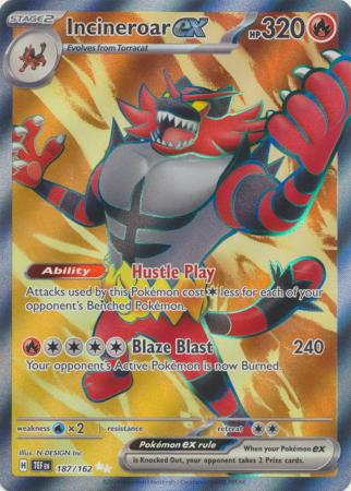 187/162 - Incineroar ex - Temporal Forces